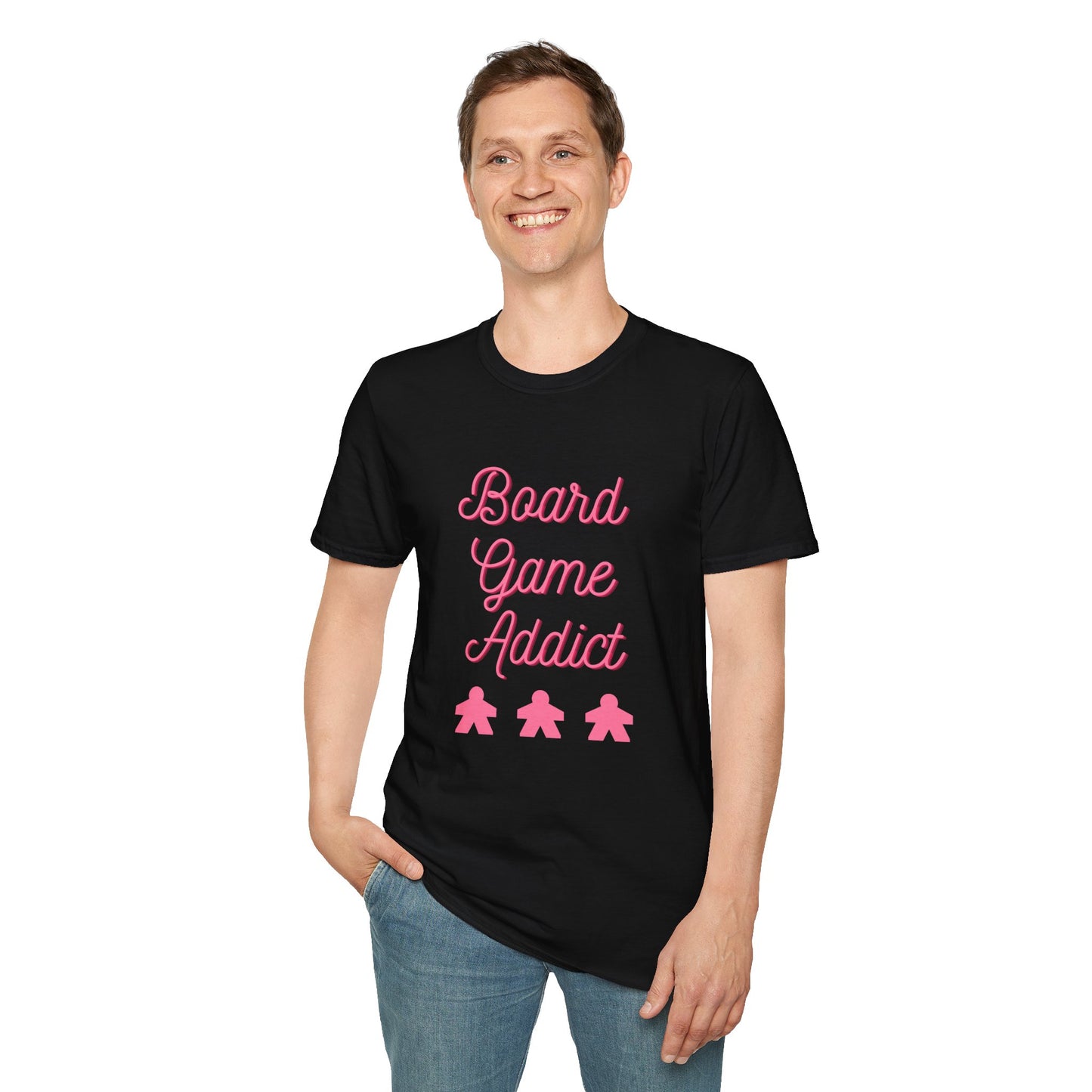 Board Games Addict_Pink | Funny Gaming T shirt | Cute and Funny Unisex Clothing | Gamers T shirt