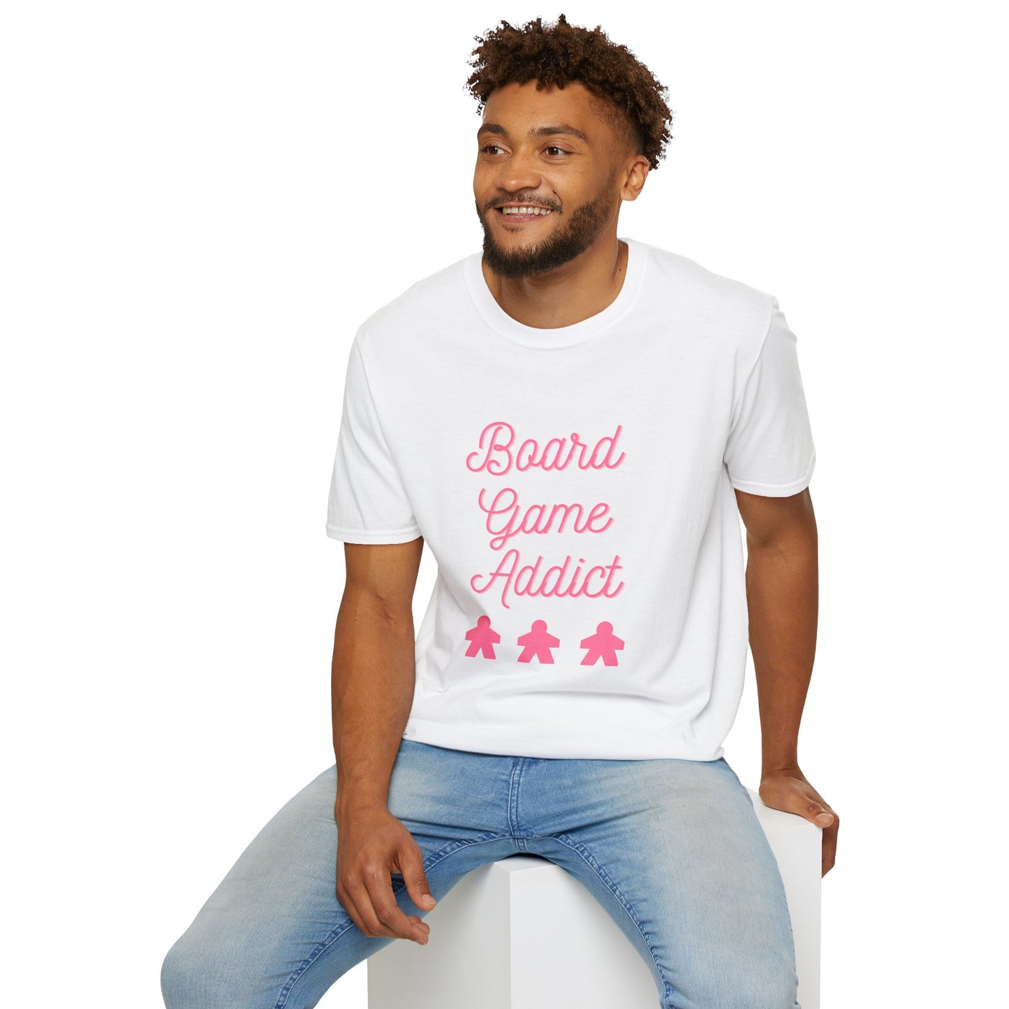 Board Games Addict_Pink | Funny Gaming T shirt | Cute and Funny Unisex Clothing | Gamers T shirt
