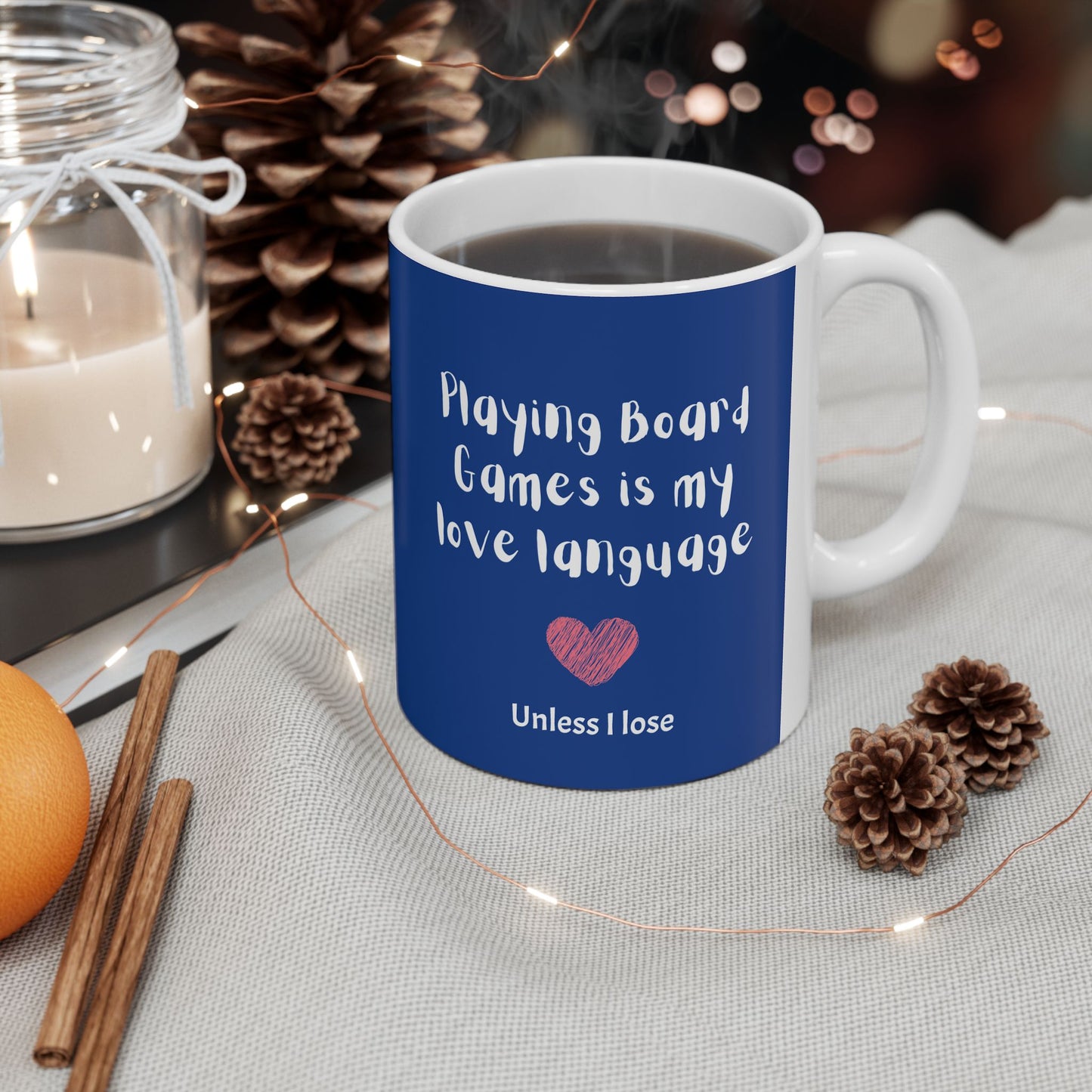 Playing Board Games is My Love Language | Cute and Funny Ceramic Coffee Cup | Gaming Mug | 11oz/0.33 l