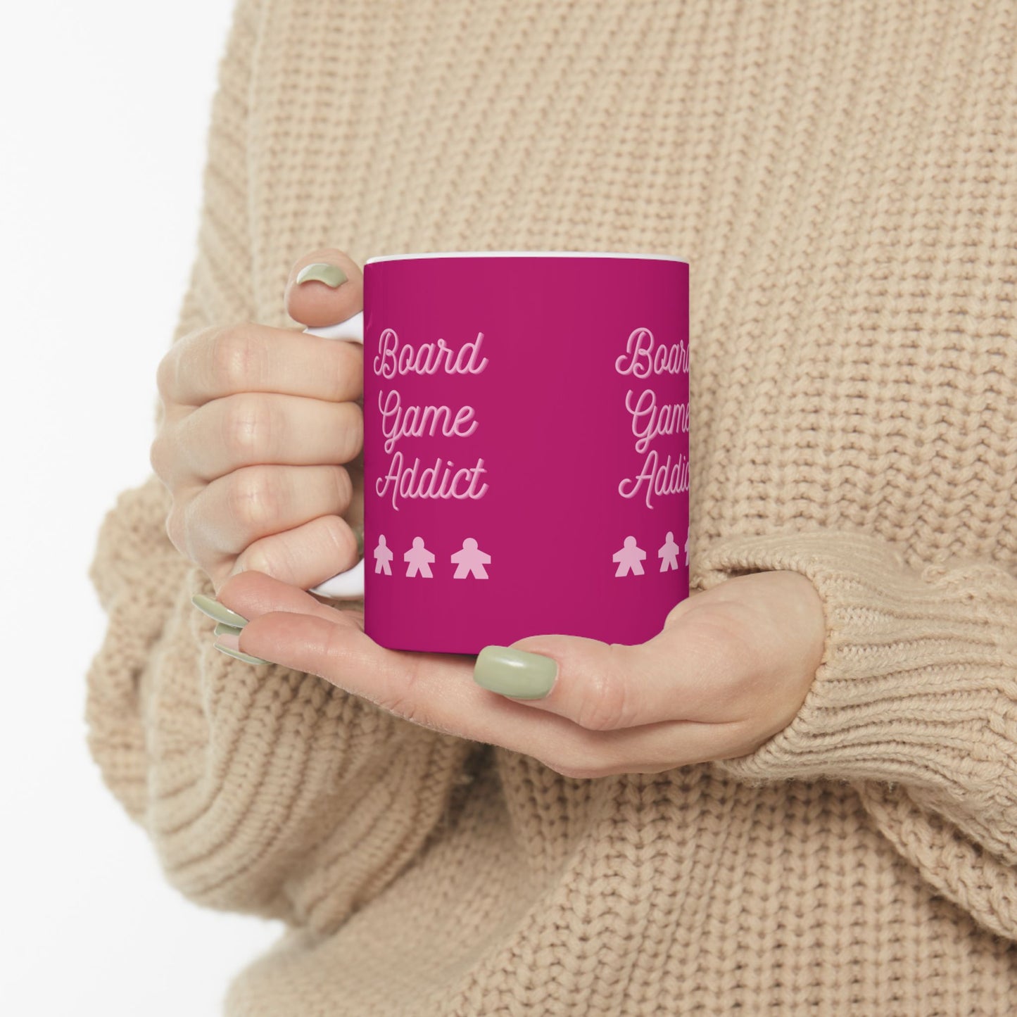 Board Games Addict | Cute and Funny Ceramic Coffee Cup | Gaming Mug | 11oz/0.33 l