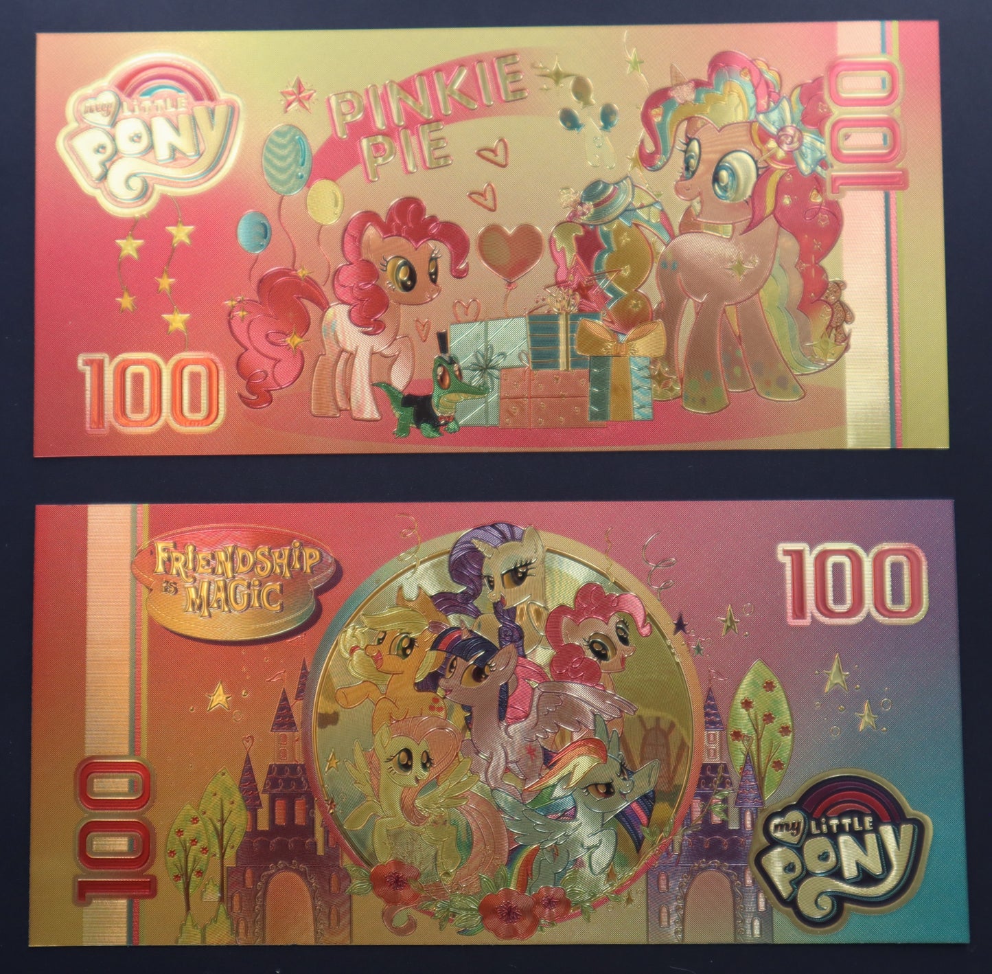 My Little Pony Collectible Golden Foil Banknote