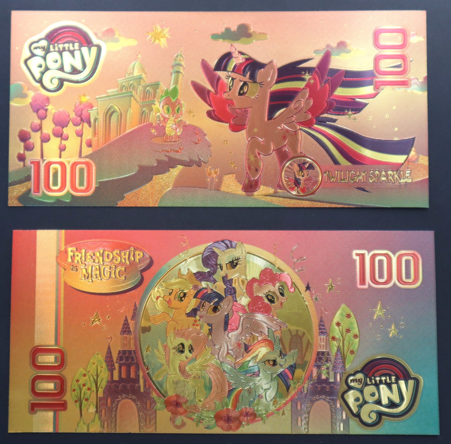 My Little Pony Collectible Golden Foil Banknote