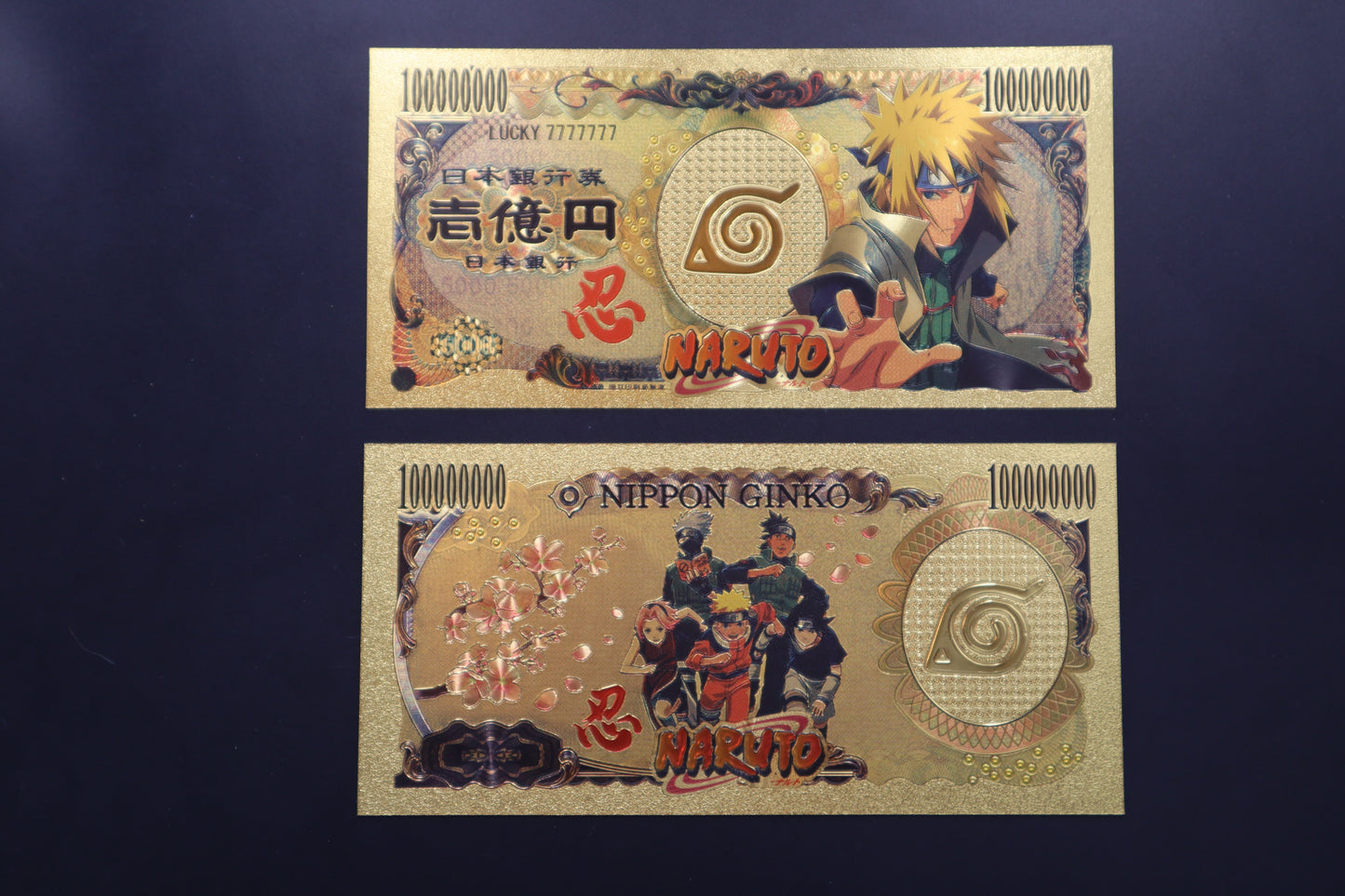 Naruto Collectible Golden Foil Banknotes