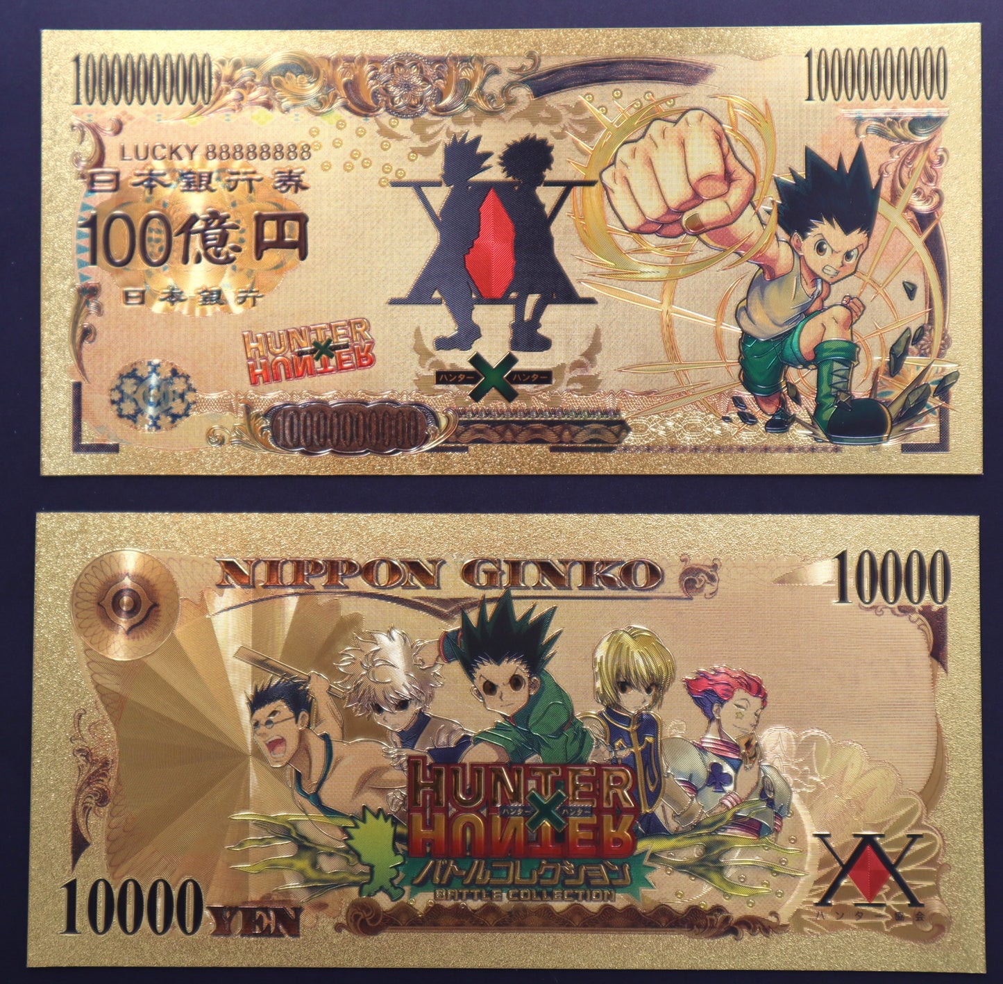 Hunter x Hunter Collectible Golden Foil Banknotes