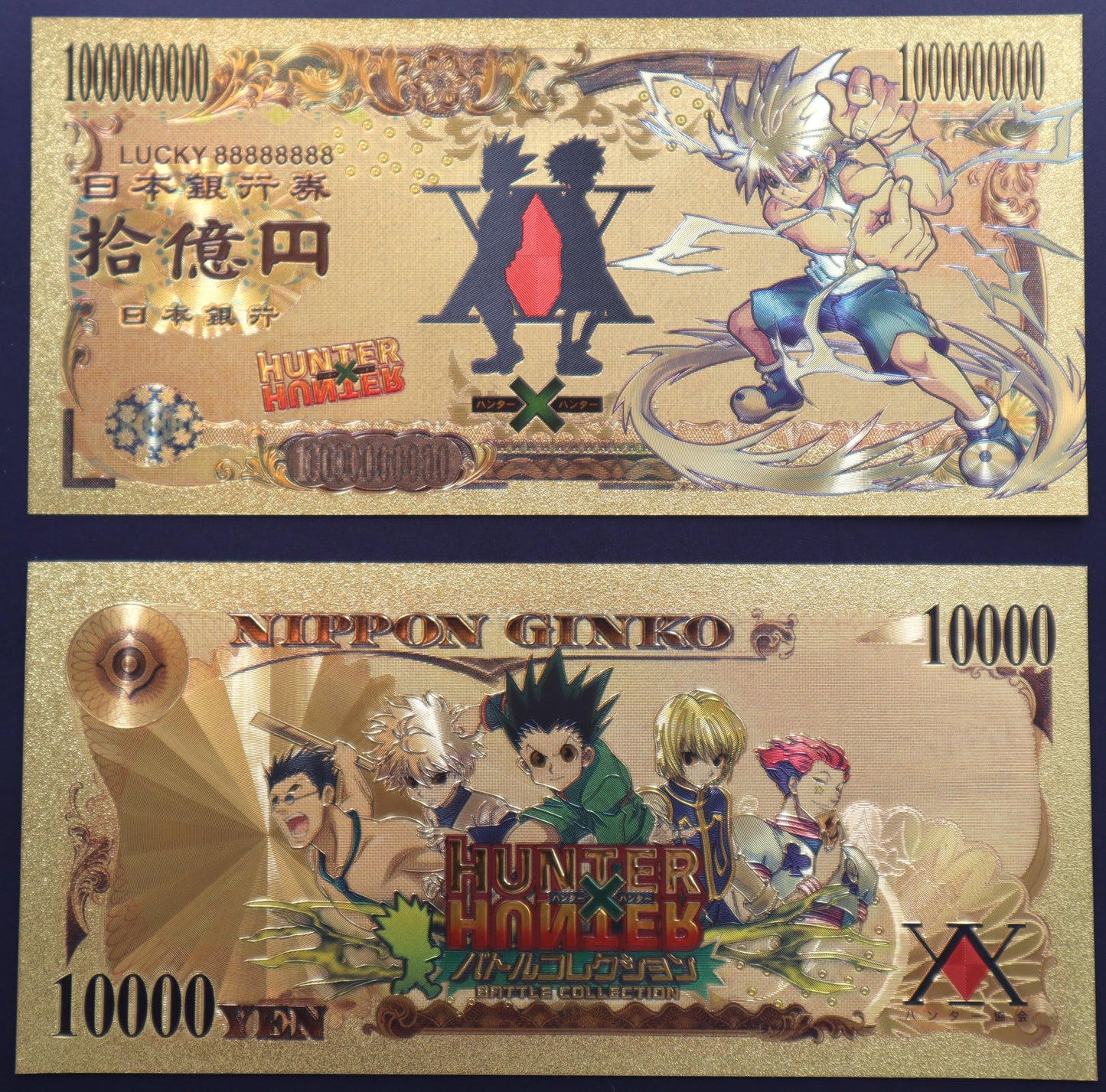 Hunter x Hunter Collectible Golden Foil Banknotes