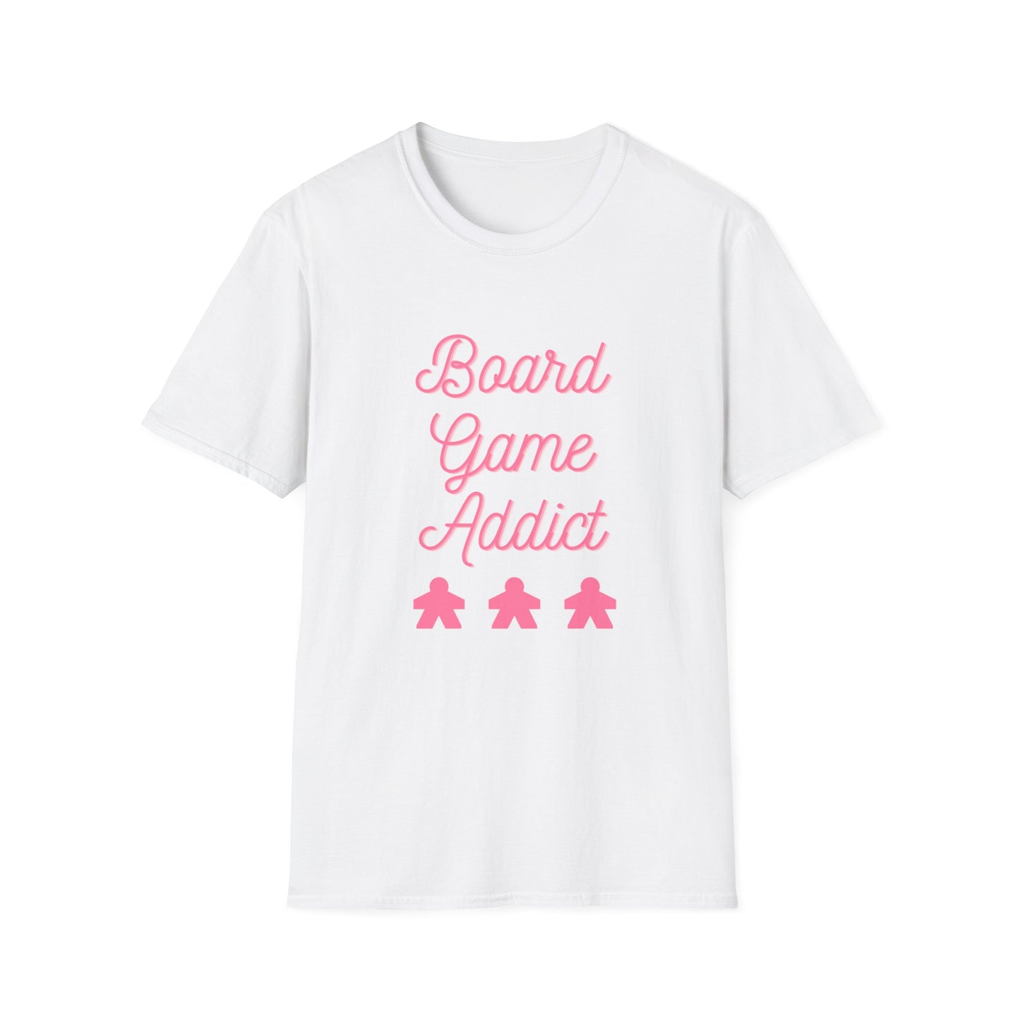 Board Games Addict_Pink | Funny Gaming T shirt | Cute and Funny Unisex Clothing | Gamers T shirt