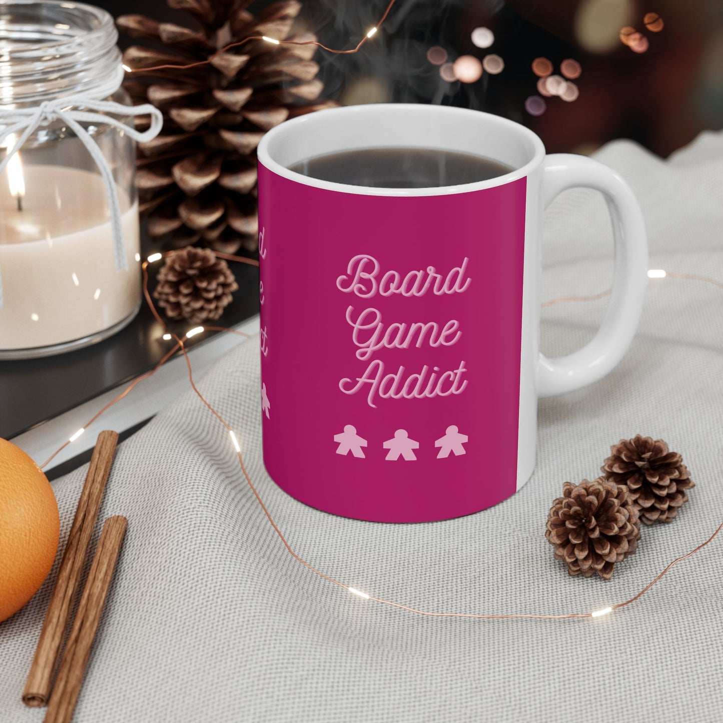 Board Games Addict | Cute and Funny Ceramic Coffee Cup | Gaming Mug | 11oz/0.33 l