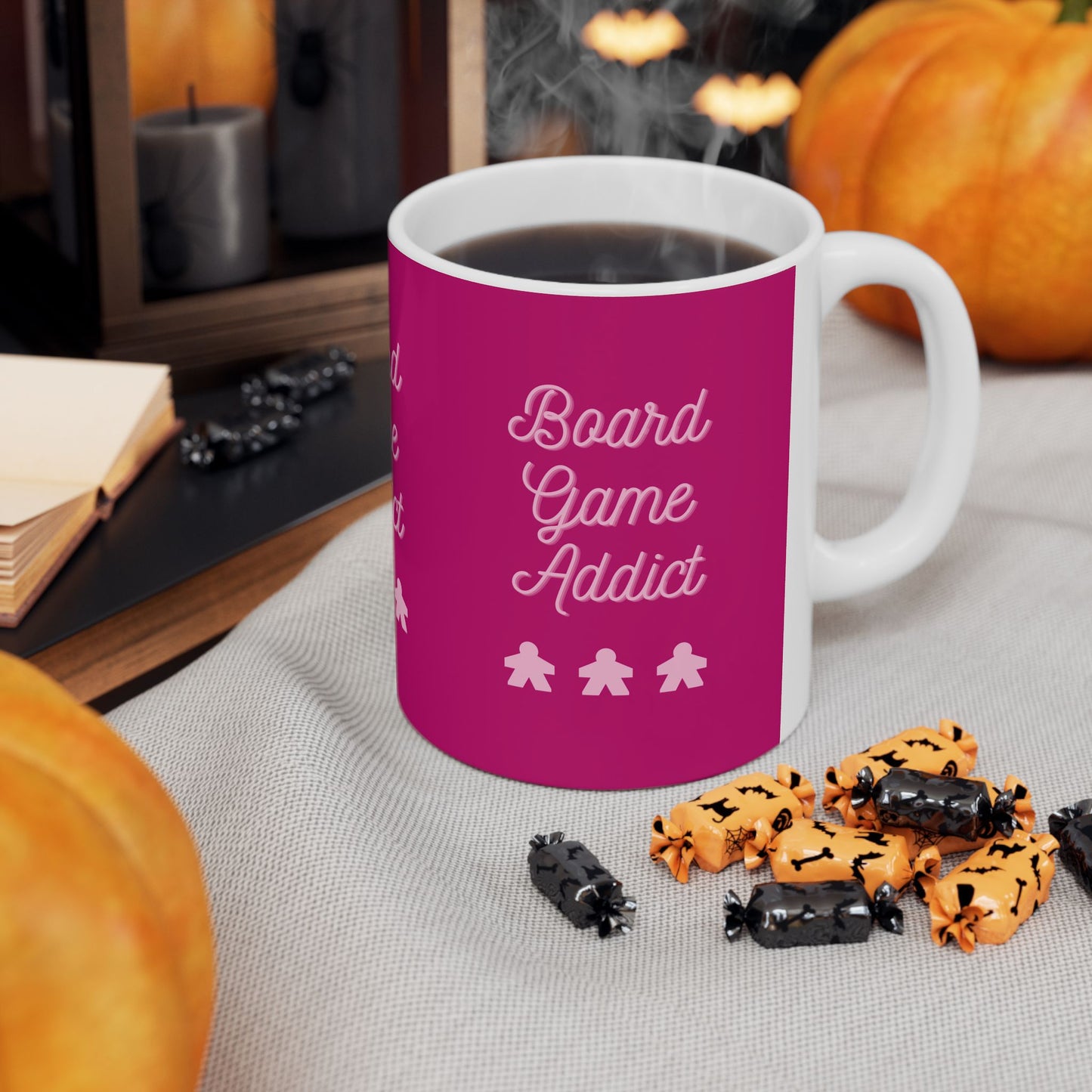 Board Games Addict | Cute and Funny Ceramic Coffee Cup | Gaming Mug | 11oz/0.33 l