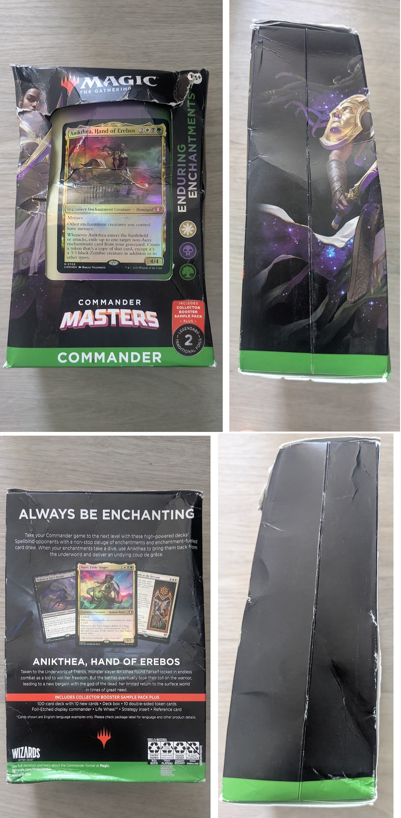 Magic the Gathering Commander Masters Commander Deck WHITE/BLACK/GREEN Enduring Enchantments (SD2)