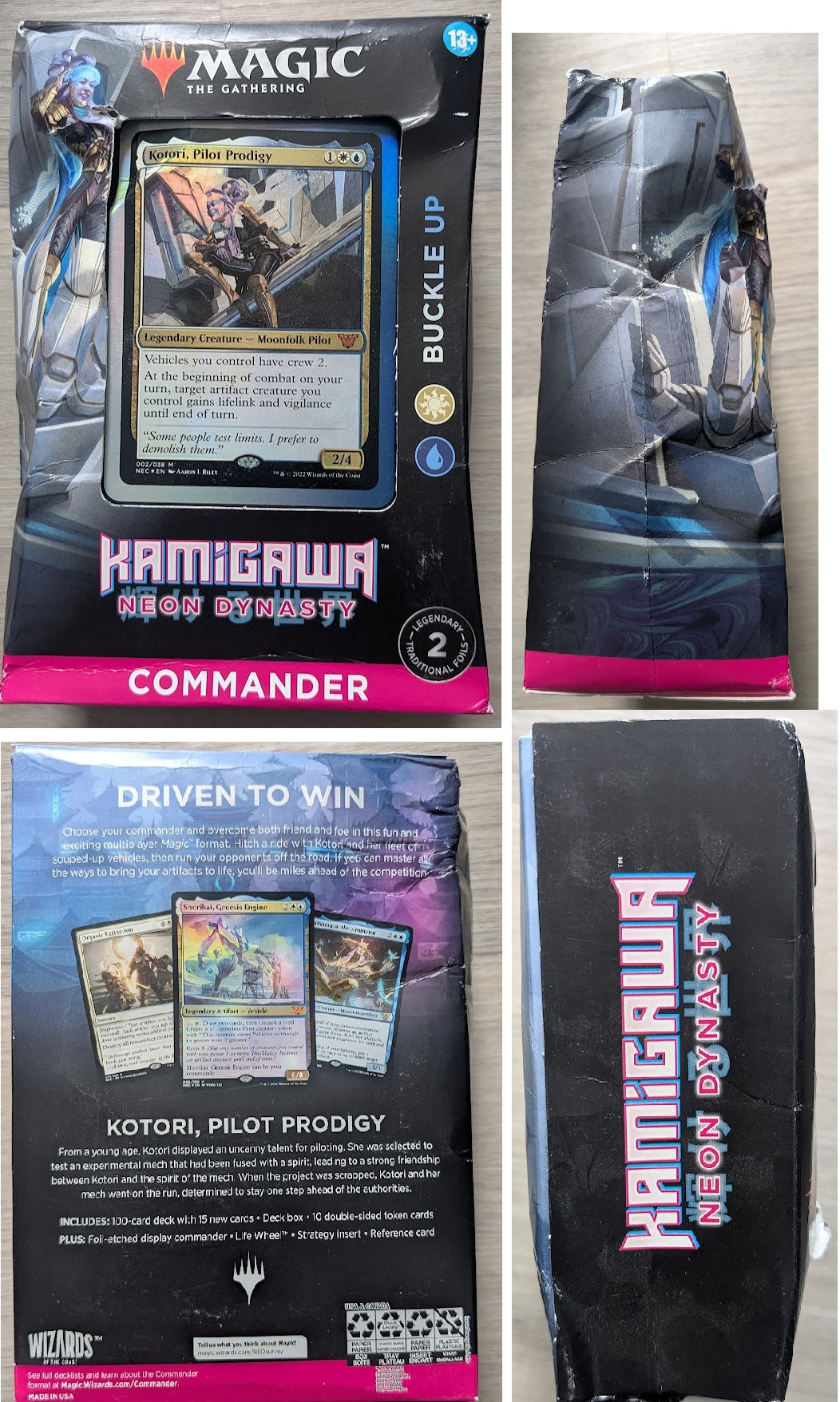 Magic The Gathering: Kamigawa Neon Dynasty Commander Deck Buckle Up