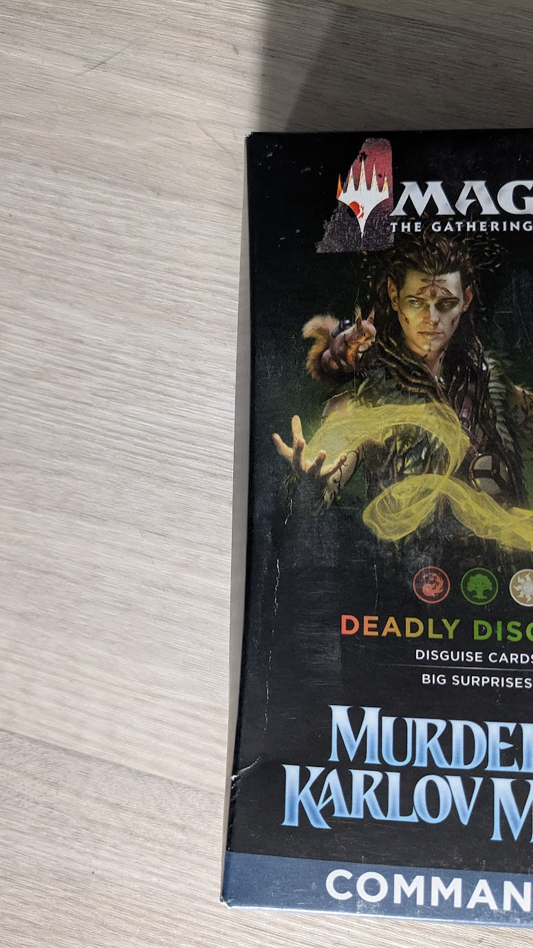 Magic the Gathering Murders at Karlov Manor Commander Deck Deadly Disguise RED/GREEN/WHITE (SD1)