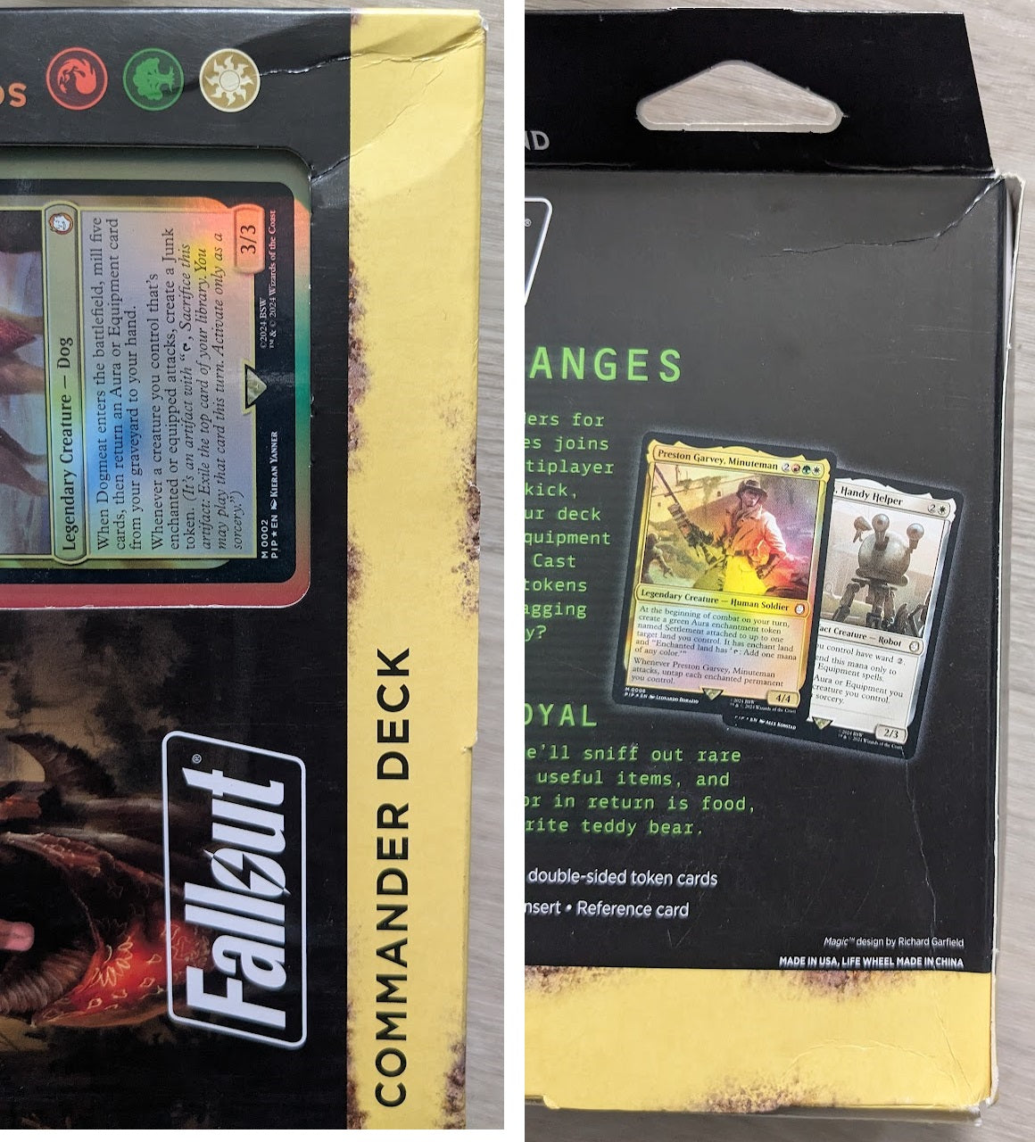 Magic the Gathering Fallout Commander Decks Scrappy Survivors RED/GREEN/WHITE (SD2)