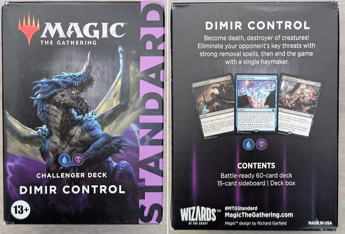 Magic the Gathering Challenger Decks 2022 BLUE/BLACK Dimir Control