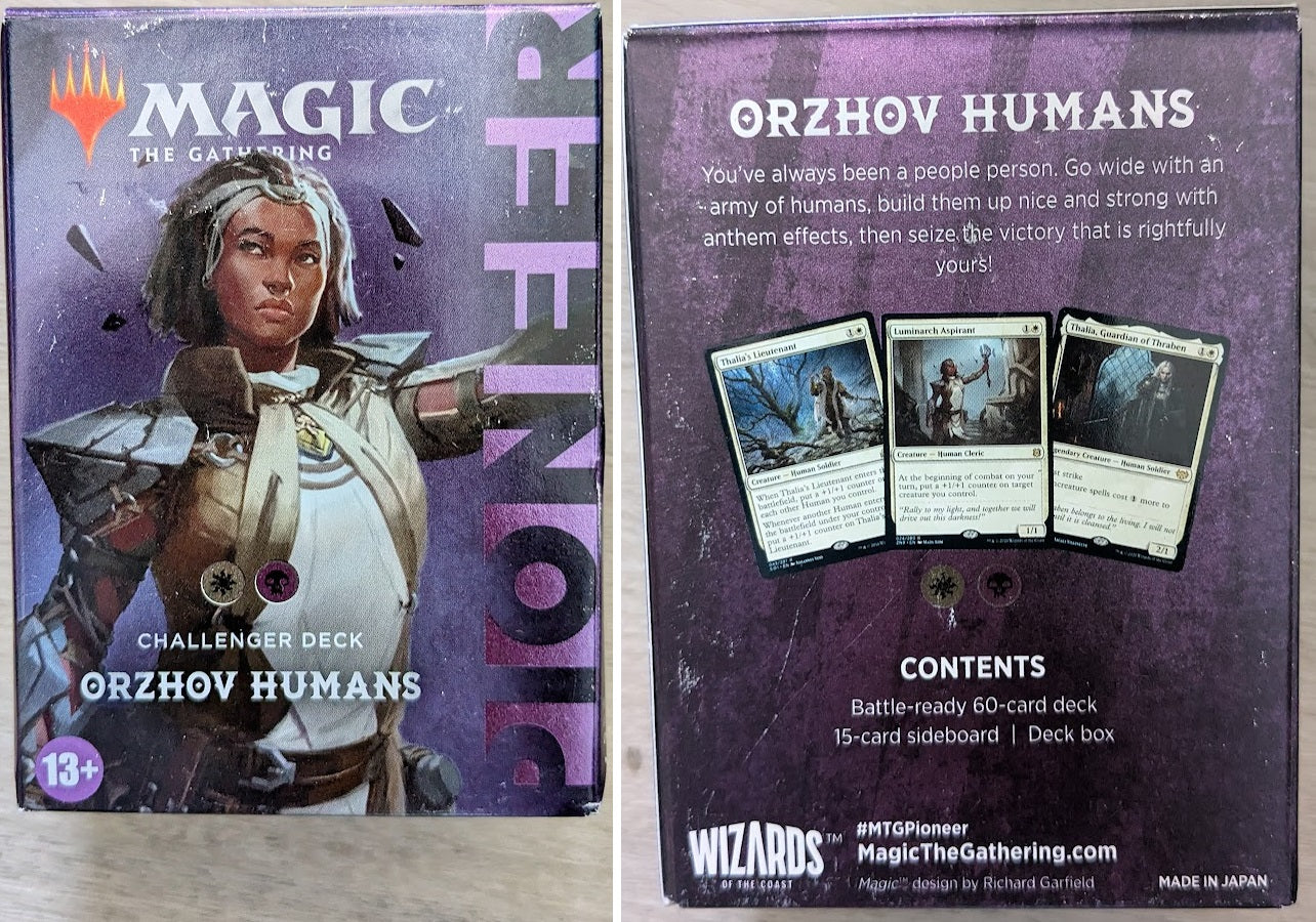 Magic the Gathering Pioneer Challenger Decks 2022 Orzhov Humans