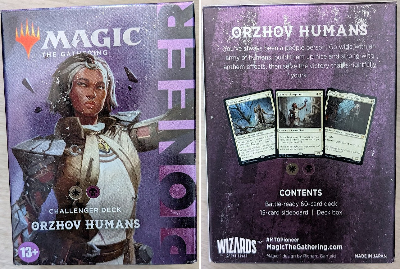 Magic the Gathering Pioneer Challenger Decks 2022 Orzhov Humans