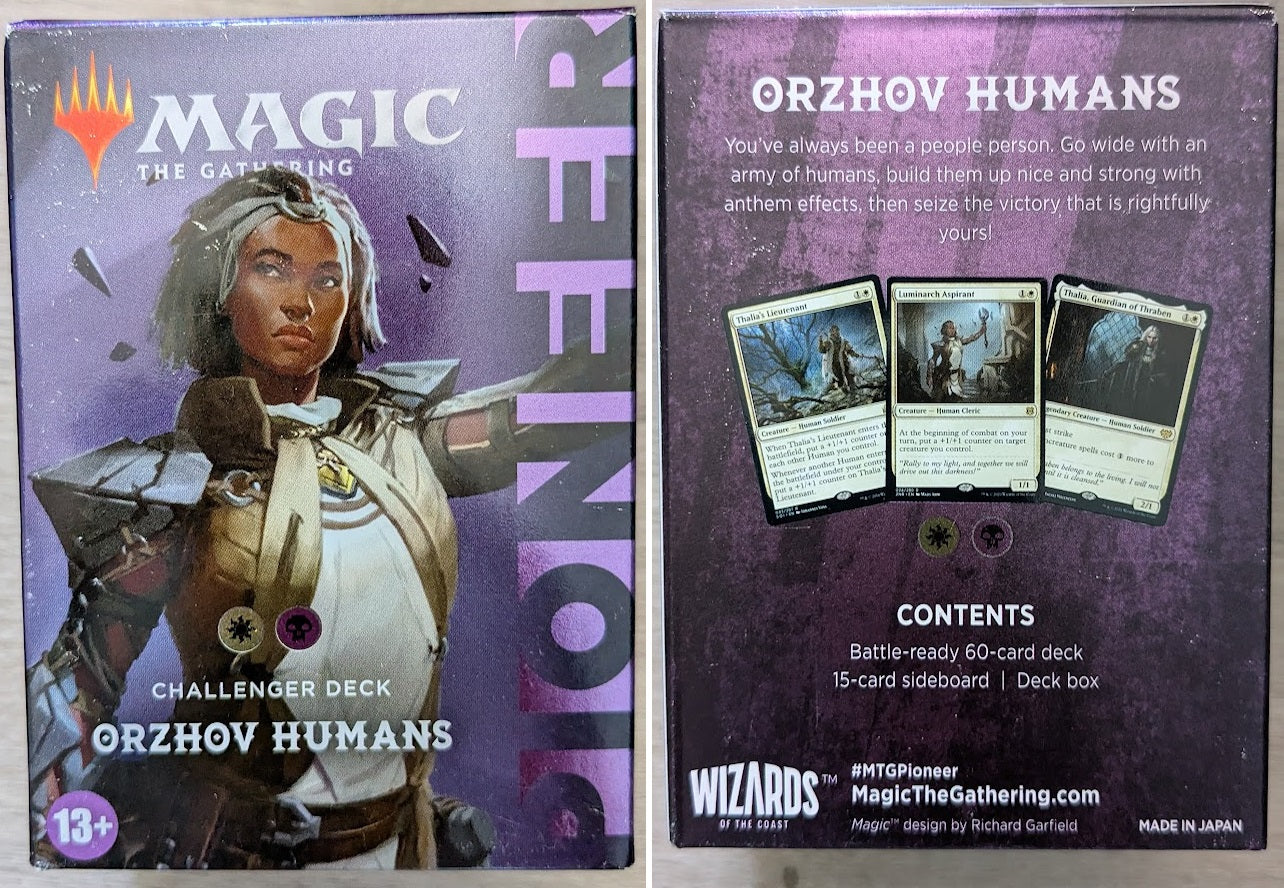 Magic the Gathering Pioneer Challenger Decks 2022 Orzhov Humans