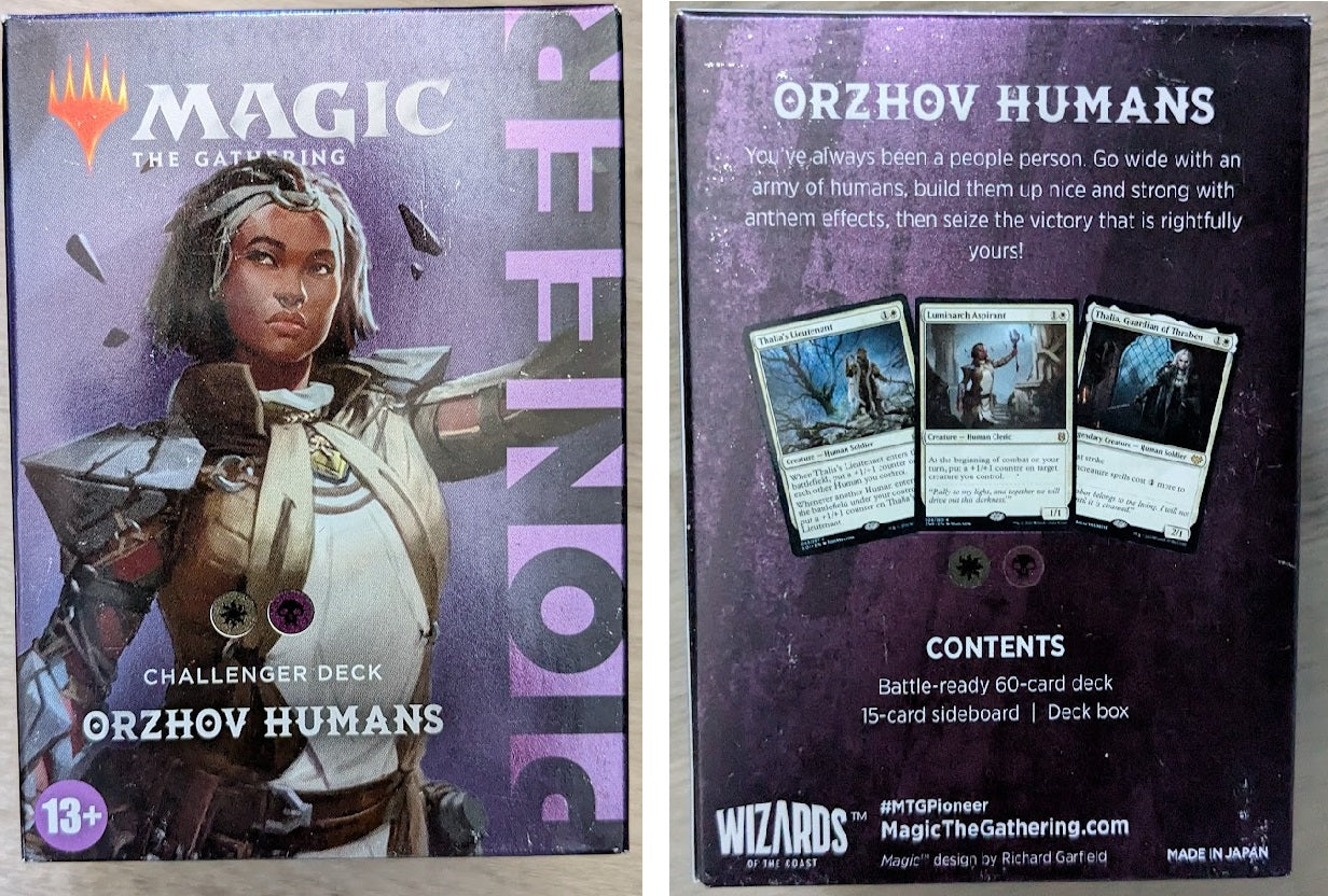 Magic the Gathering Pioneer Challenger Decks 2022 Orzhov Humans