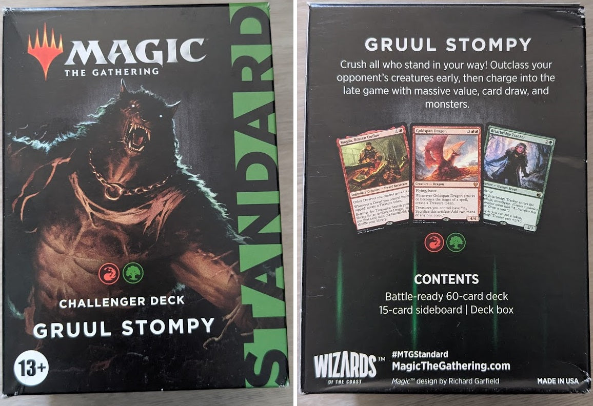 Magic the Gathering Challenger Decks 2022 RED/GREEN Gruul Stompy