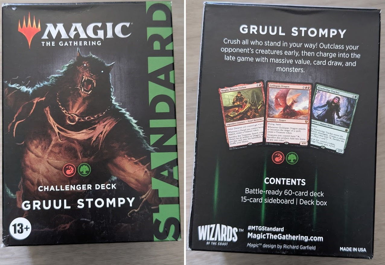 Magic the Gathering Challenger Decks 2022 RED/GREEN Gruul Stompy