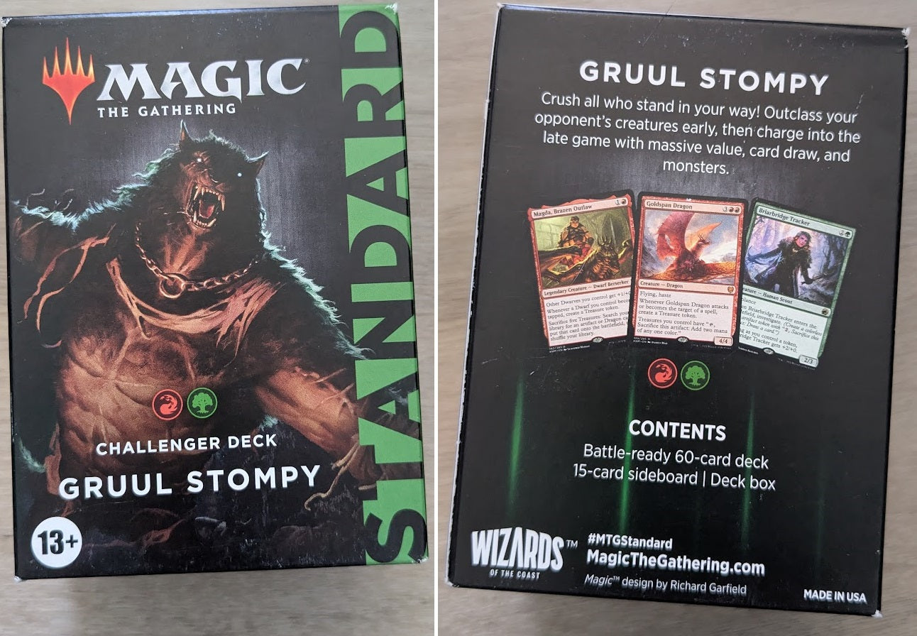 Magic the Gathering Challenger Decks 2022 RED/GREEN Gruul Stompy