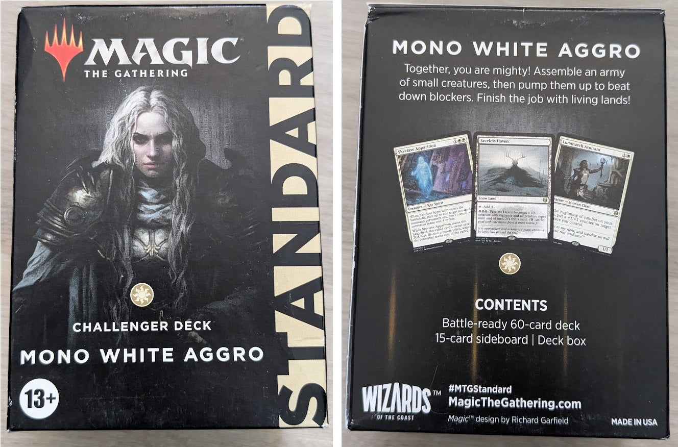 Magic the Gathering Challenger Decks 2022 WHITE Mono White Aggro