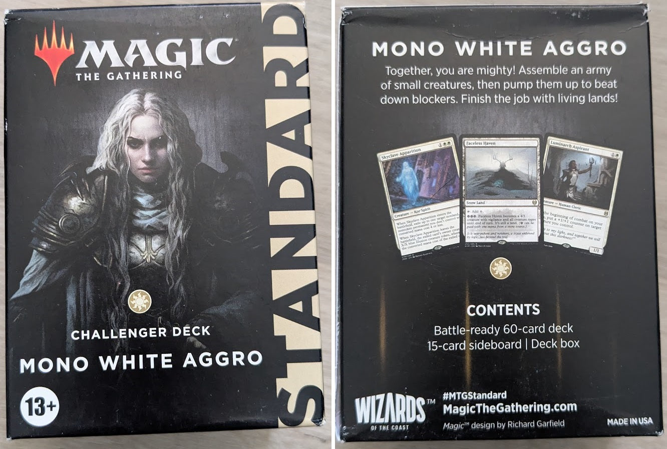 Magic the Gathering Challenger Decks 2022 WHITE Mono White Aggro
