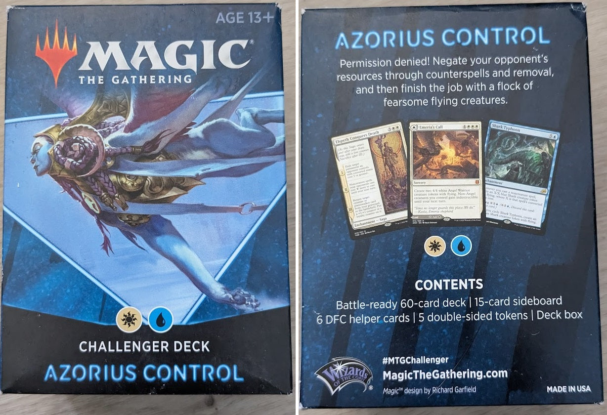 Magic the Gathering Challenger Decks 2021 Azorius Control