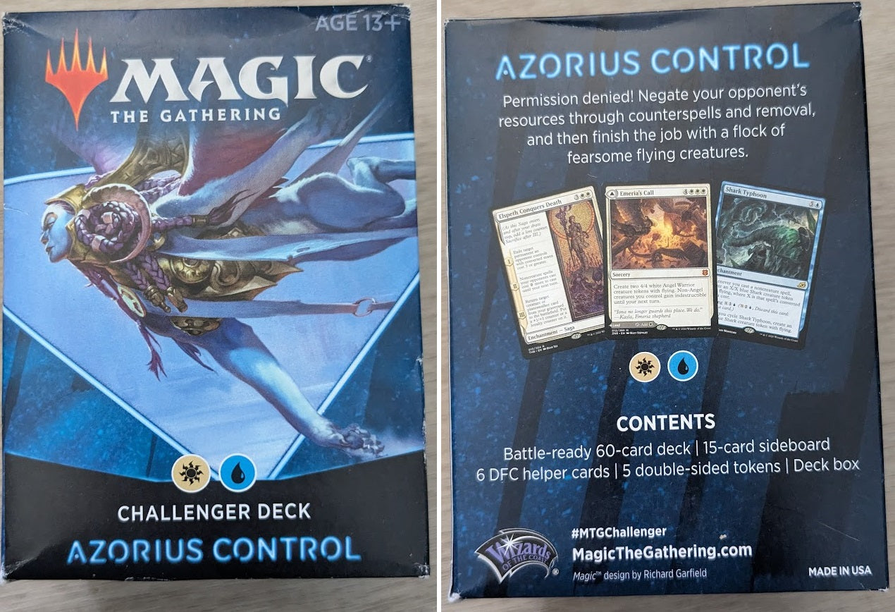 Magic the Gathering Challenger Decks 2021 Azorius Control