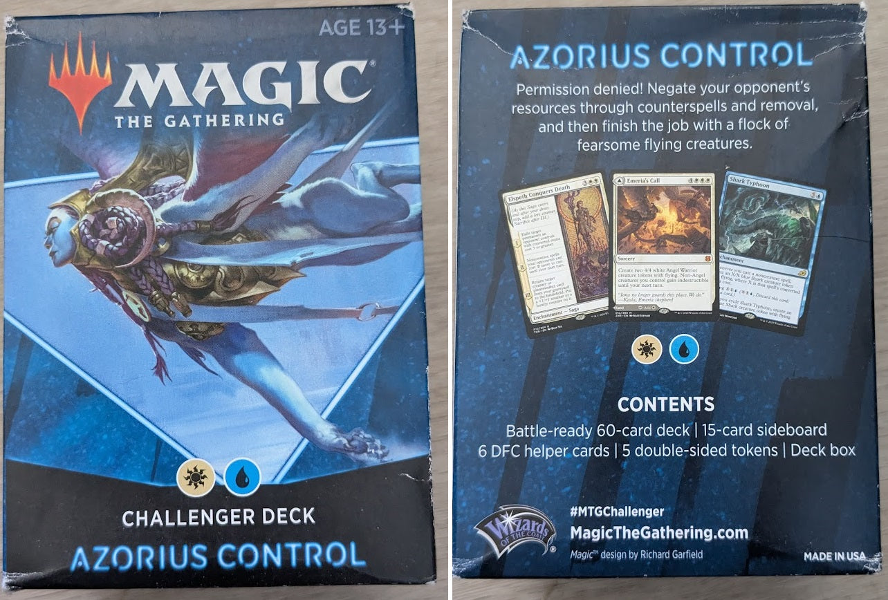 Magic the Gathering Challenger Decks 2021 Azorius Control