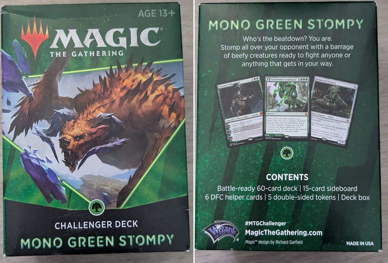 Magic the Gathering Challenger Decks 2021 Mono Green Stompy