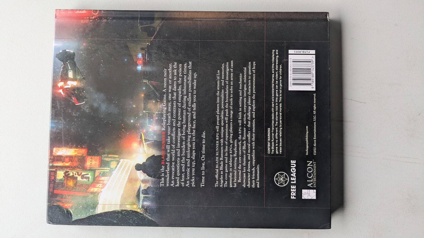 Blade Runner RPG Core Rulebook Hardback