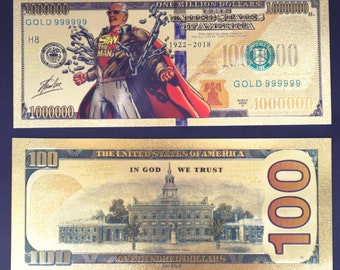 Marvel Heroes Collectible Golden Foil Banknote - 2