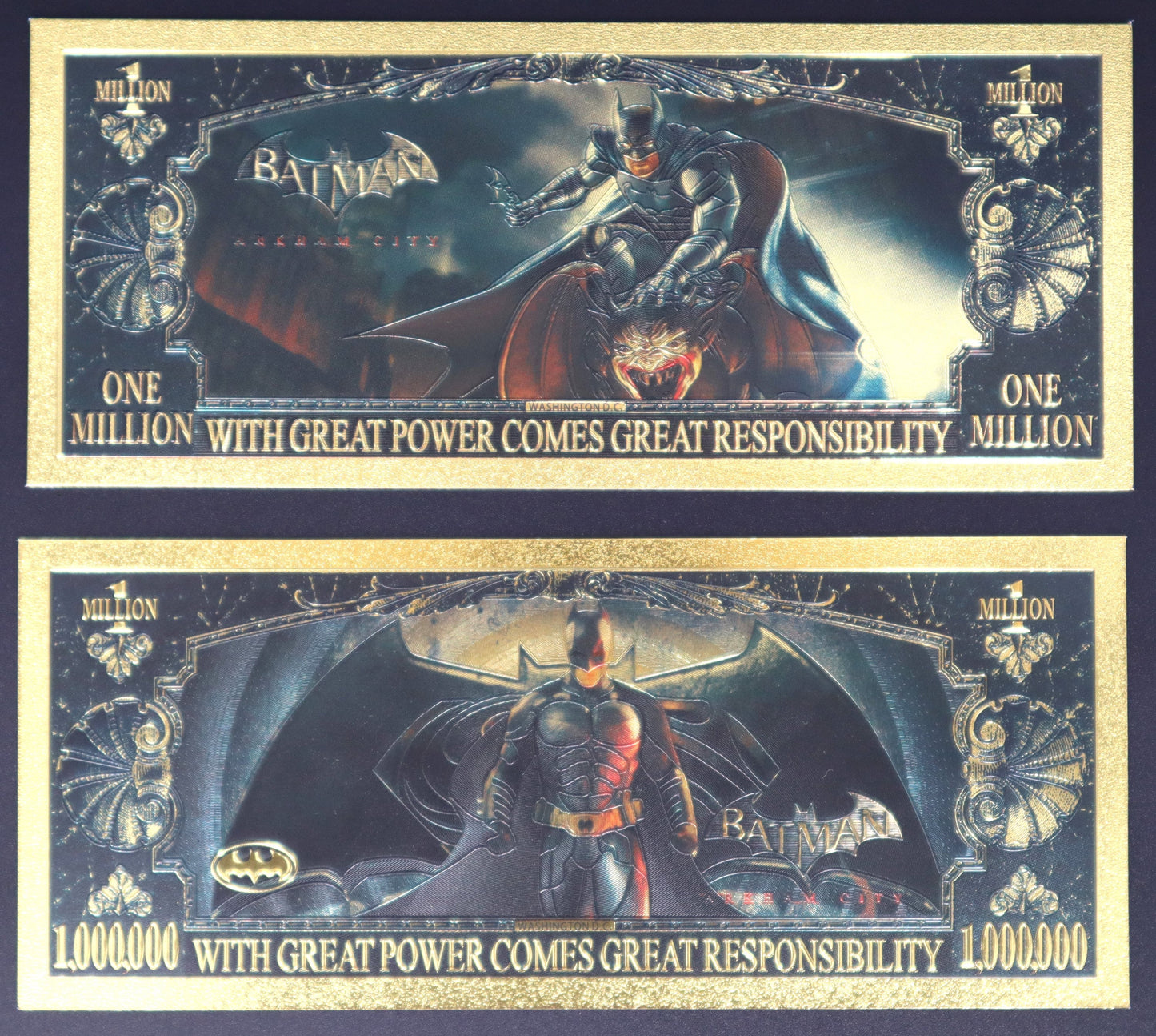 Batman Collectible Golden Foil Banknotes