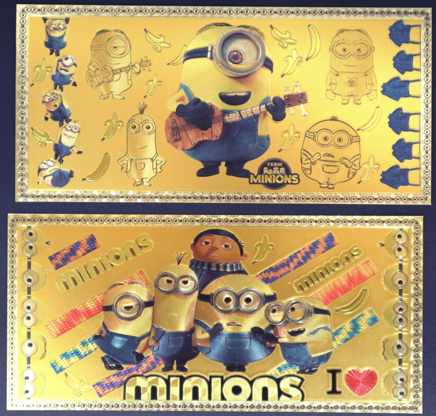 Minions Collectible Golden Foil Banknotes