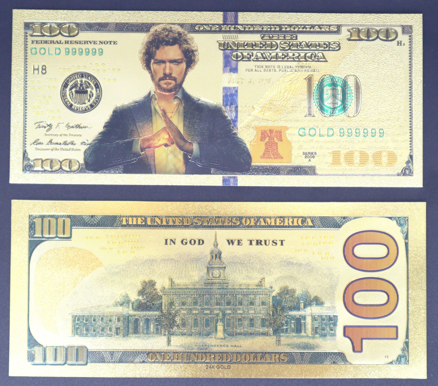 Marvel Heroes Collectible Golden Foil Banknote - 1