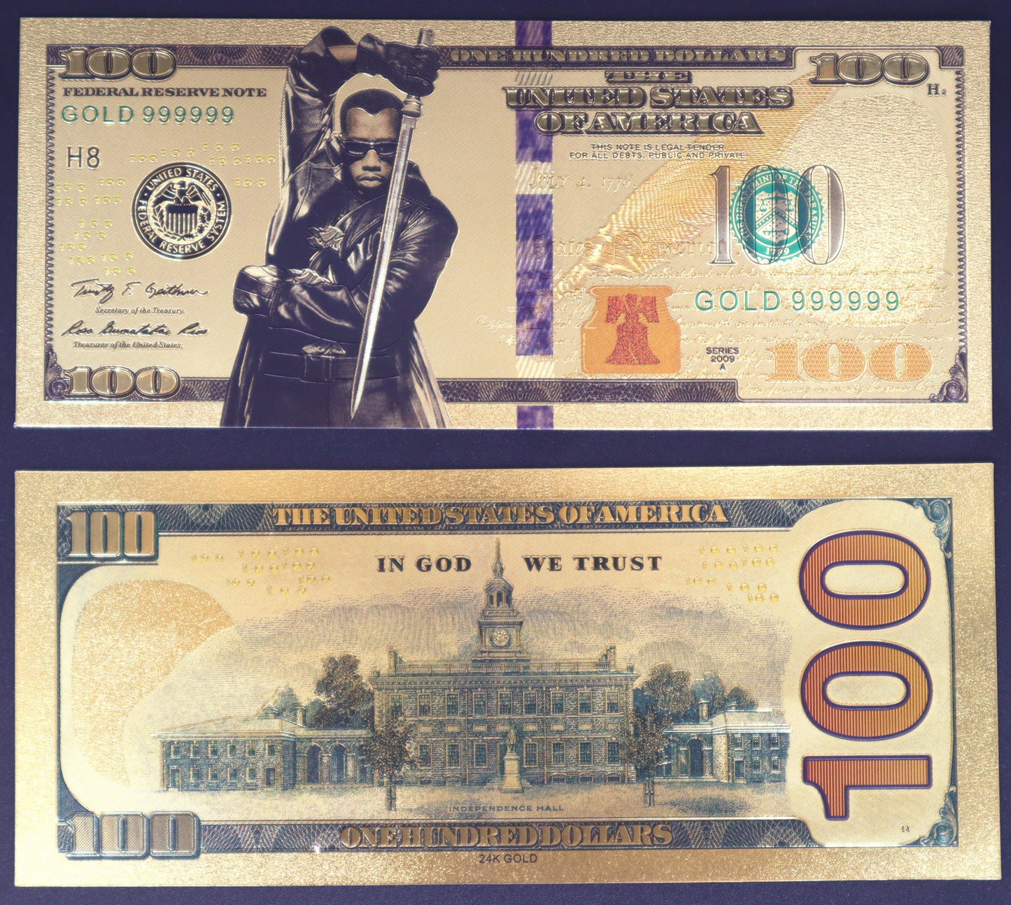 Marvel Heroes Collectible Golden Foil Banknote - 1