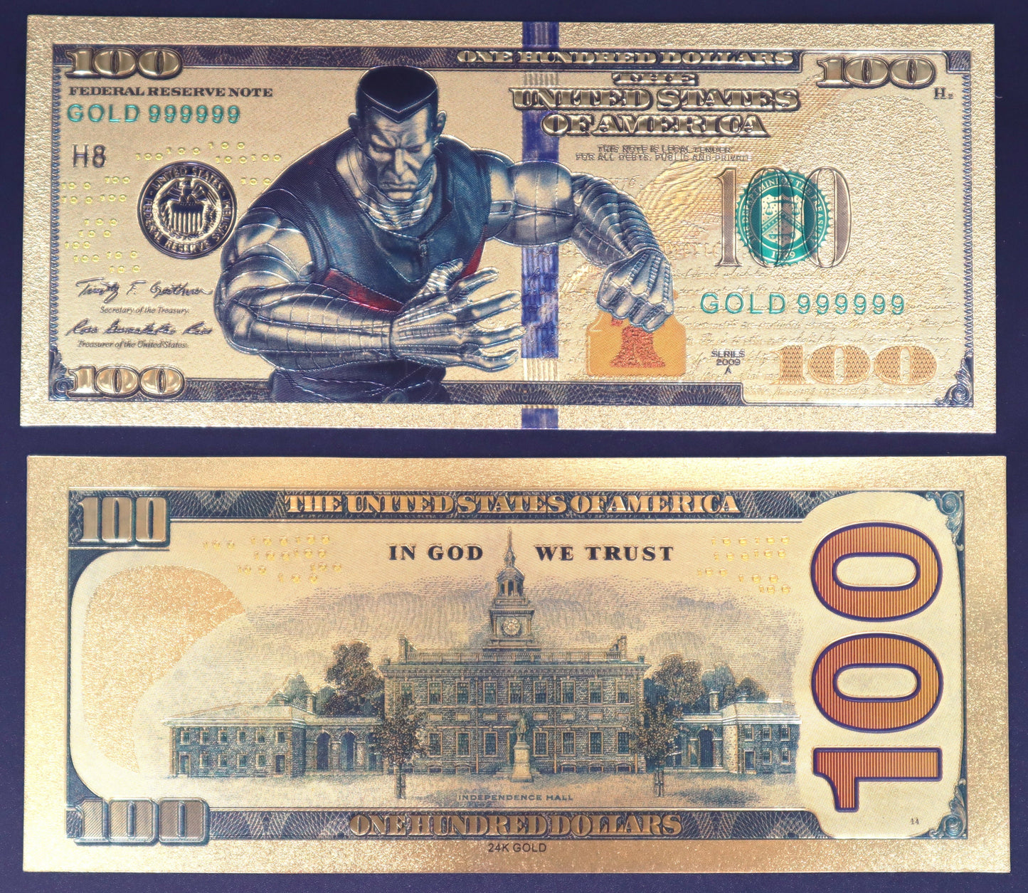 Marvel Heroes Collectible Golden Foil Banknote - 1