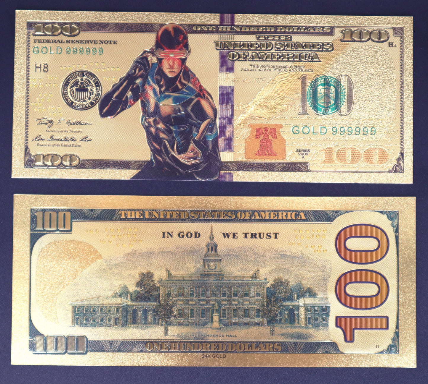 Marvel Heroes Collectible Golden Foil Banknote - 1