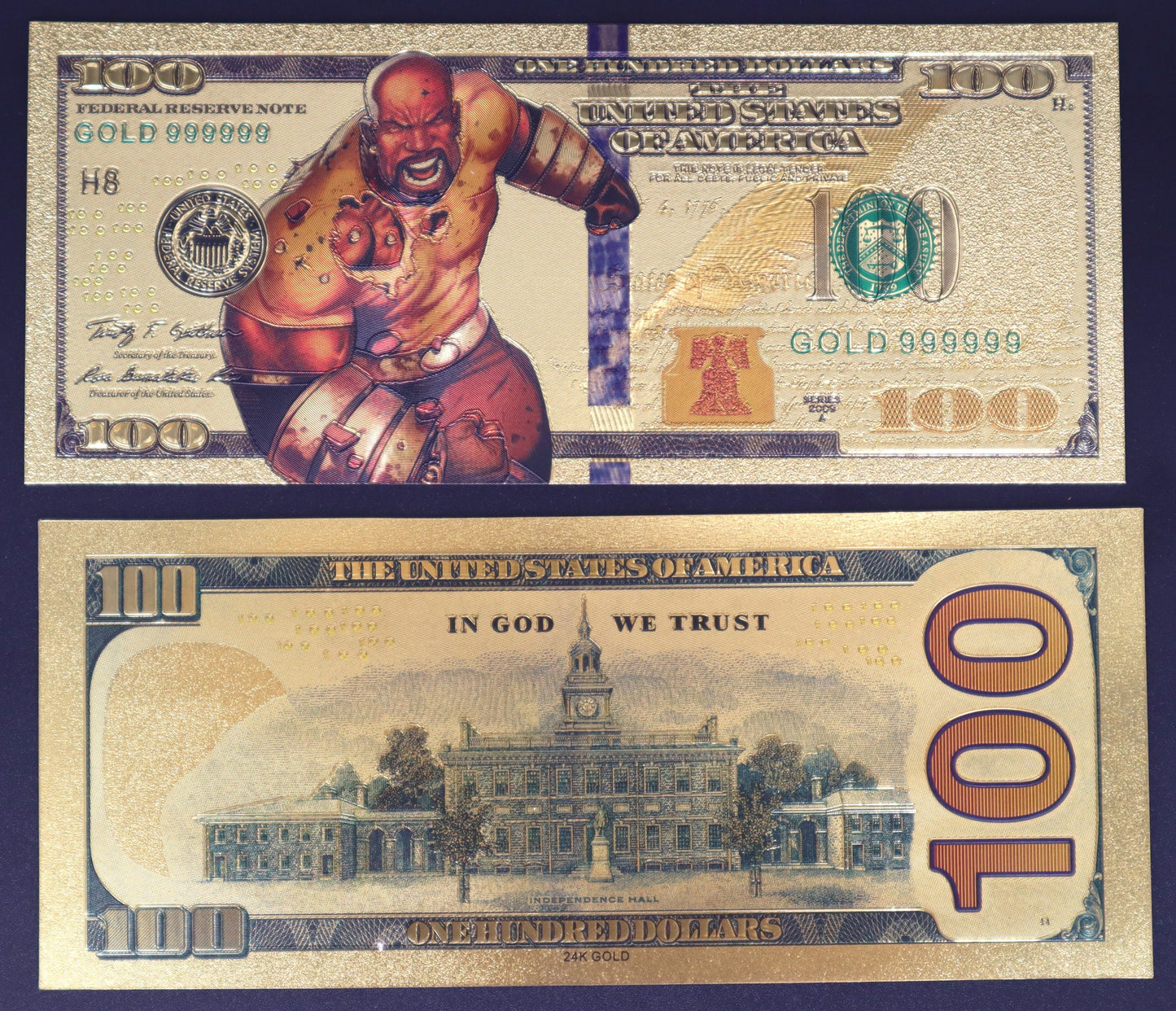 Marvel Heroes Collectible Golden Foil Banknote - 1