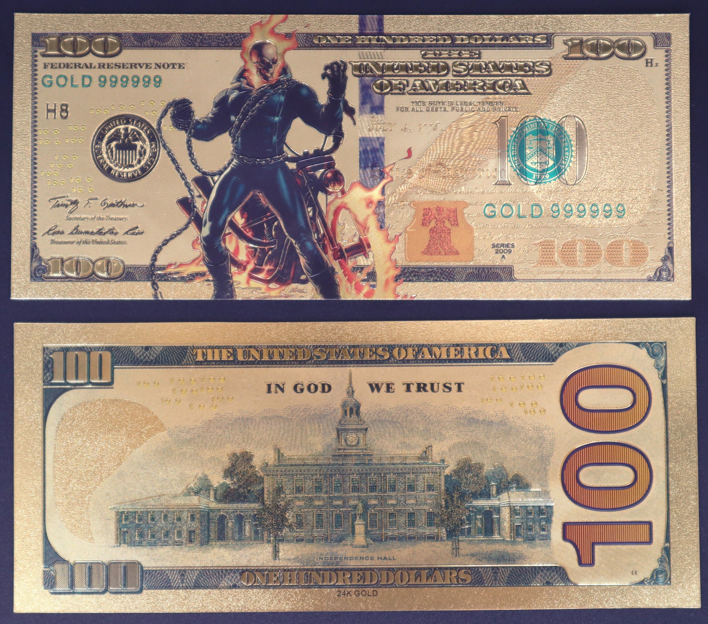 Marvel Heroes Collectible Golden Foil Banknote - 2