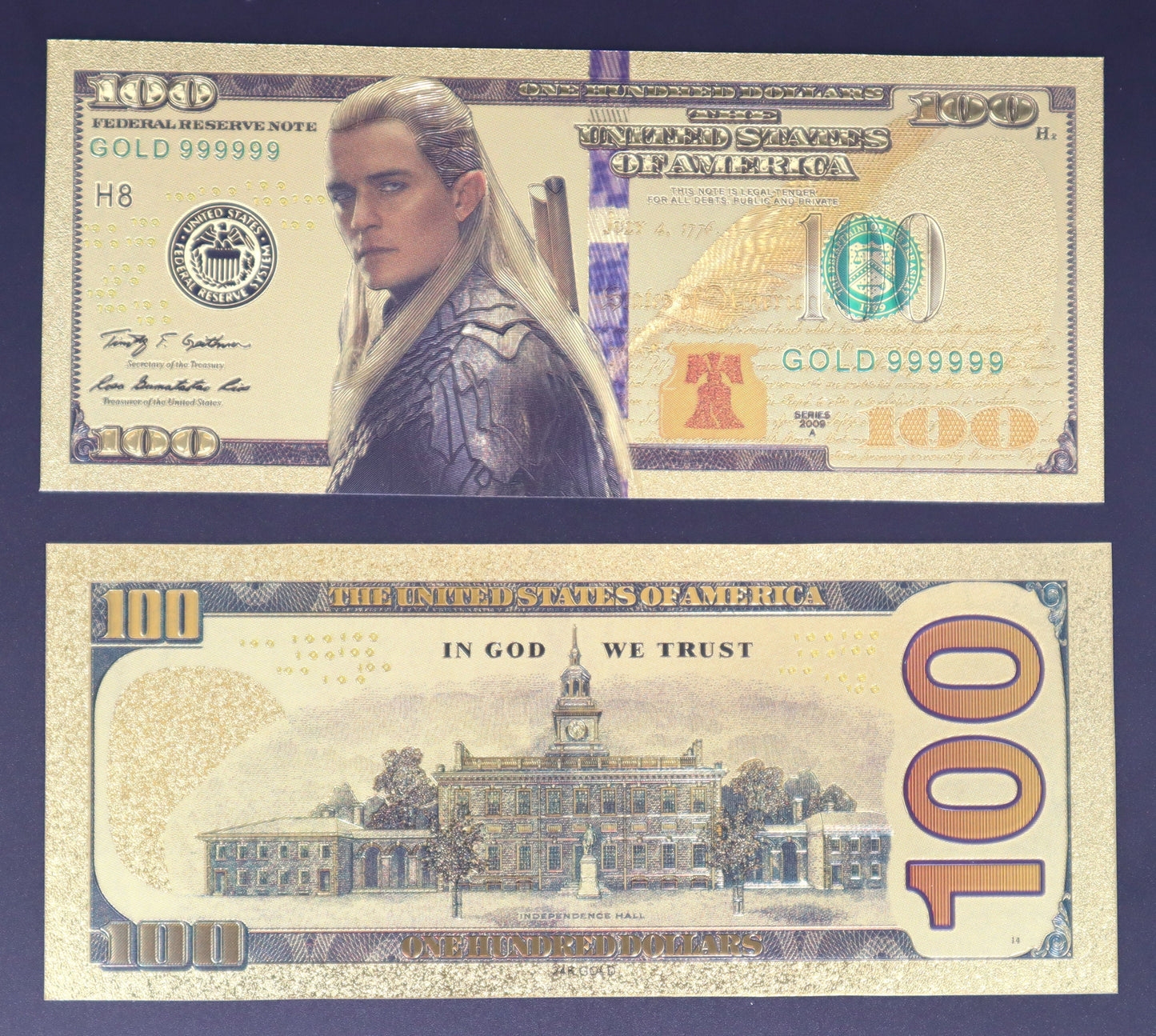 The Lord of The Rings Collectible Golden Foil Banknote - 1