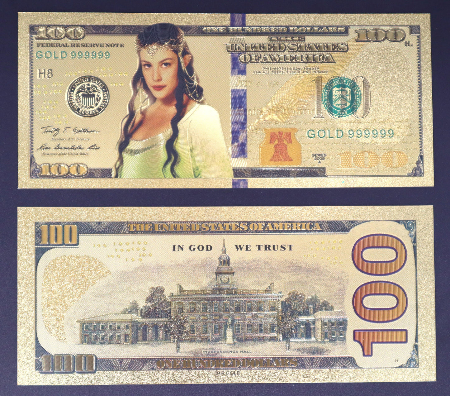 The Lord of The Rings Collectible Golden Foil Banknote - 2