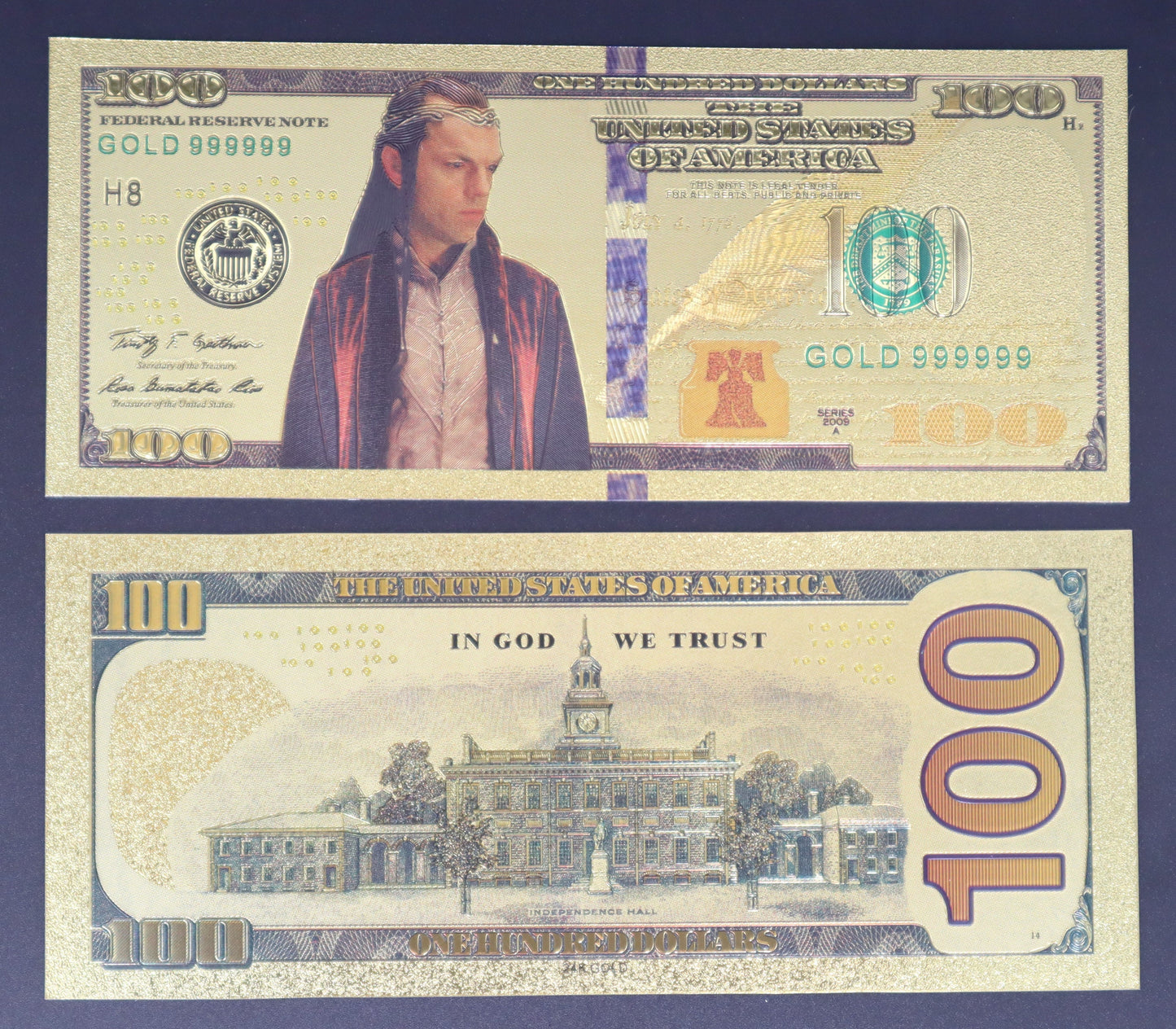 The Lord of The Rings Collectible Golden Foil Banknote - 2