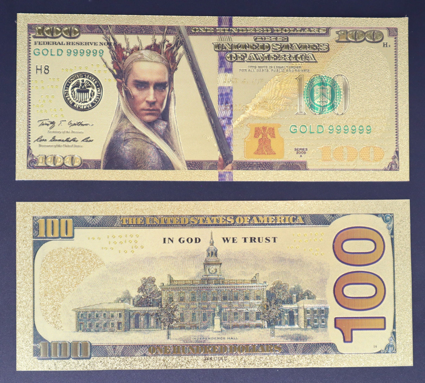 The Lord of The Rings Collectible Golden Foil Banknote - 2