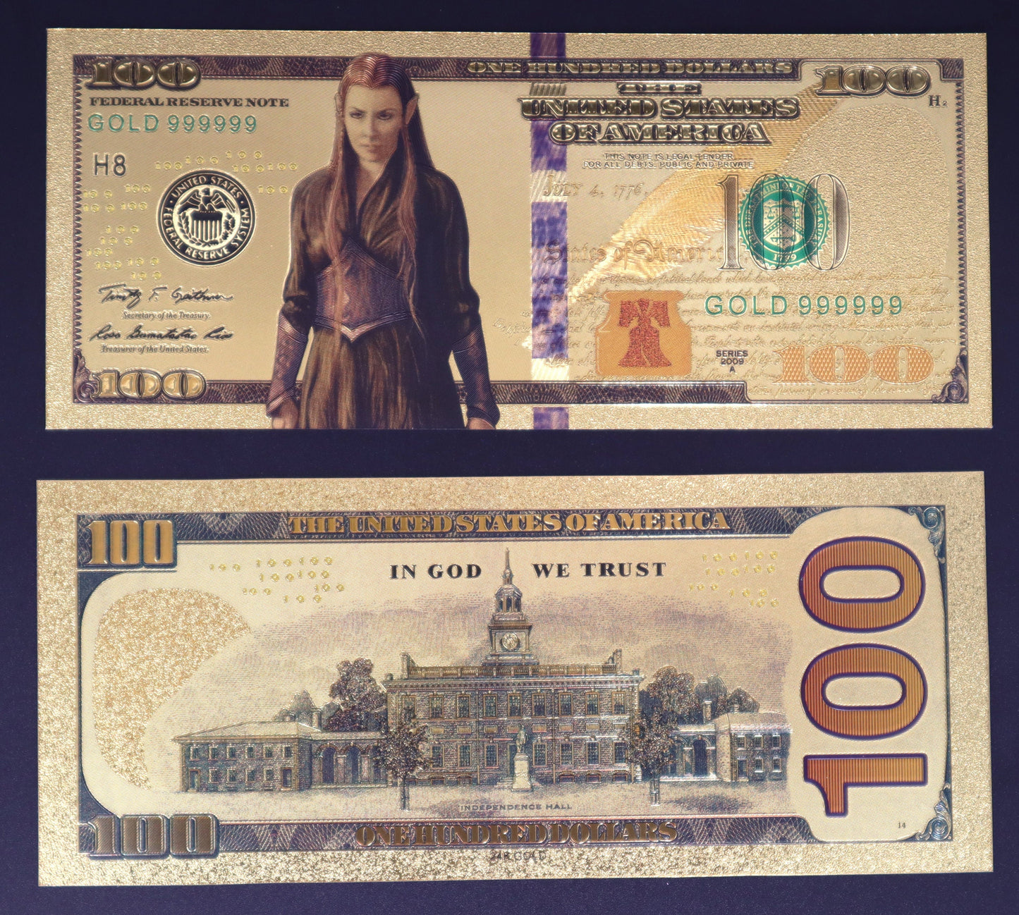 The Lord of The Rings Collectible Golden Foil Banknote - 2