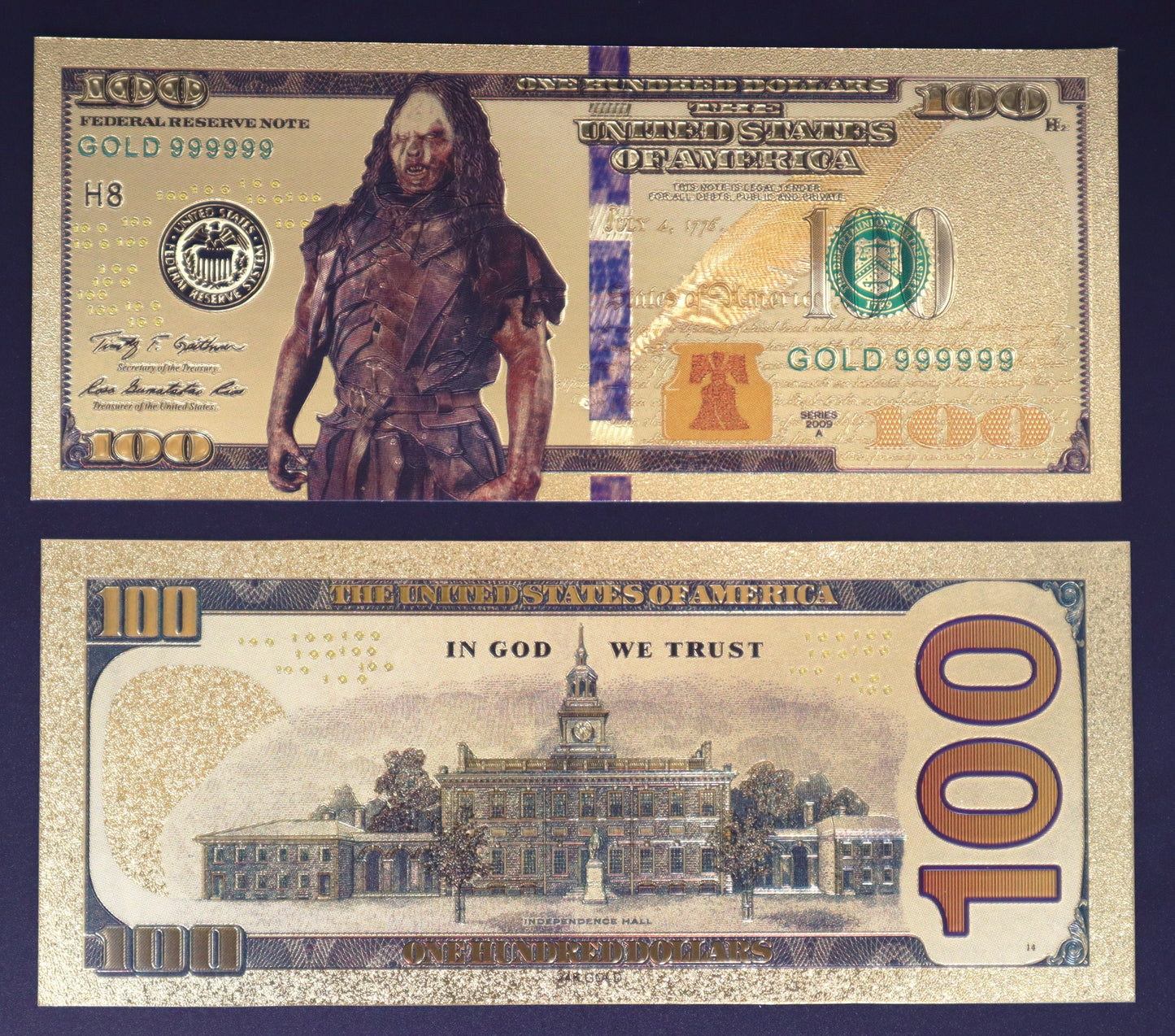 The Lord of The Rings Collectible Golden Foil Banknote - 2
