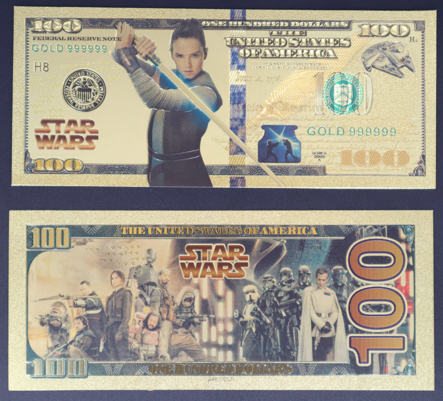 Star Wars Jedi Collectible Golden Foil Banknote
