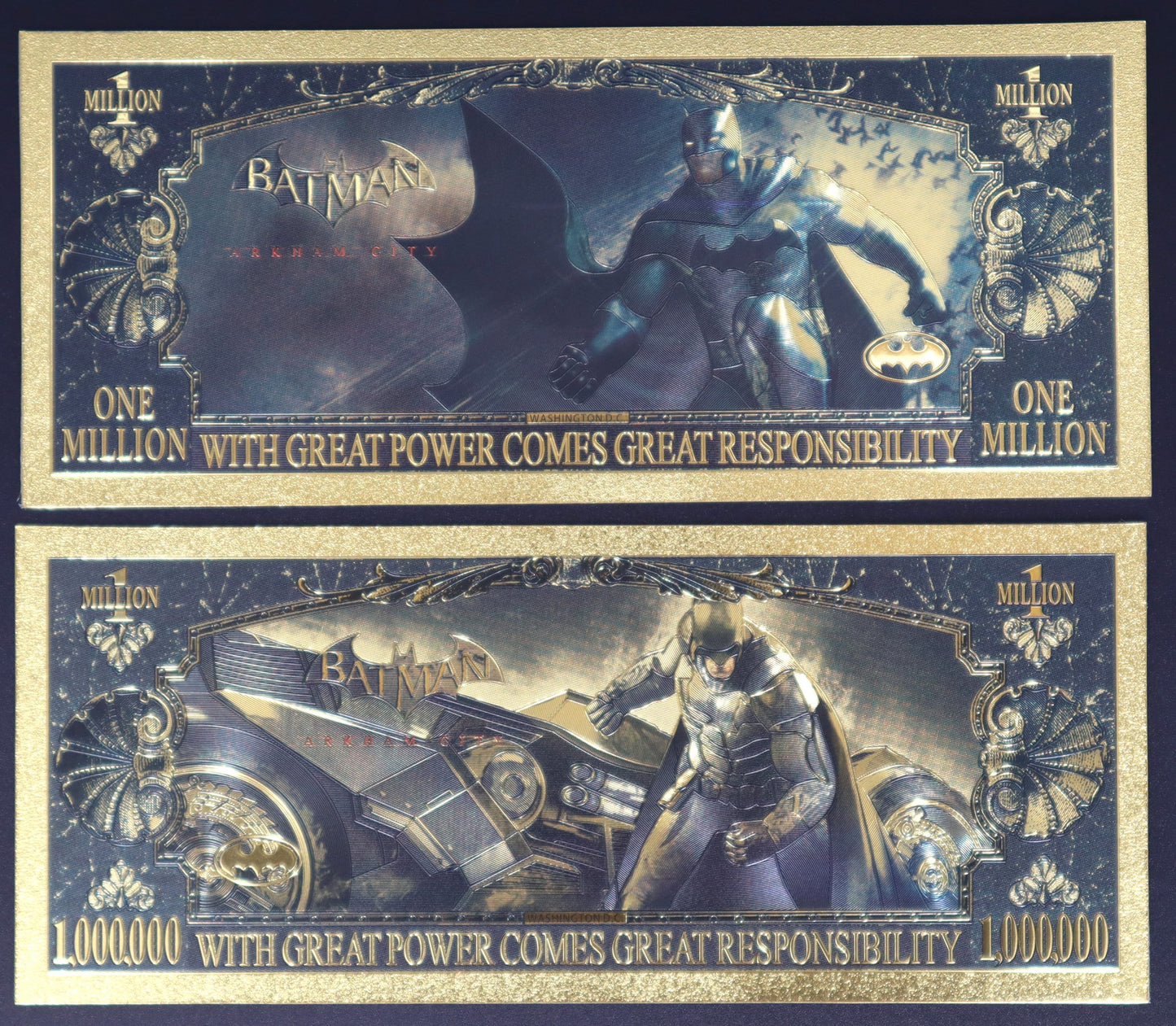Batman Collectible Golden Foil Banknotes