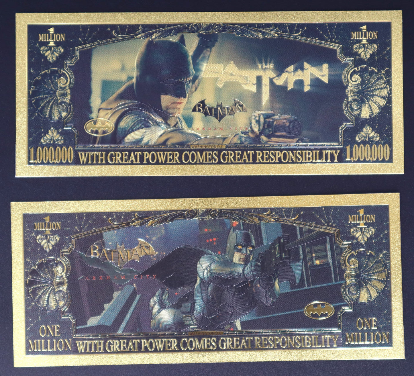 Batman Collectible Golden Foil Banknotes