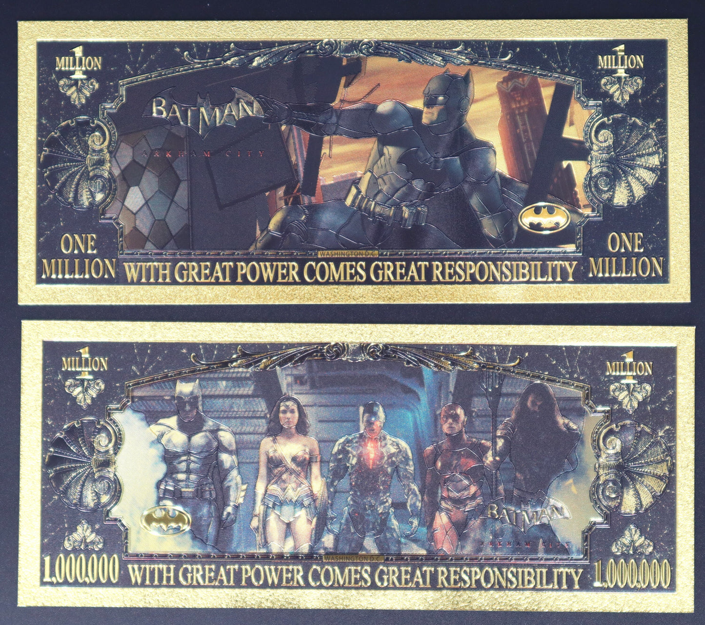 Batman Collectible Golden Foil Banknotes